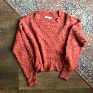 Aeropostale Women’s Rosy Red Knitted Sweater – Size Small